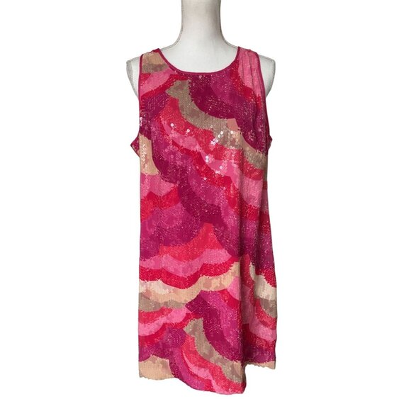 Trina Turk‎ kaleidoscope sequin dress size 10 - Picture 2 of 10